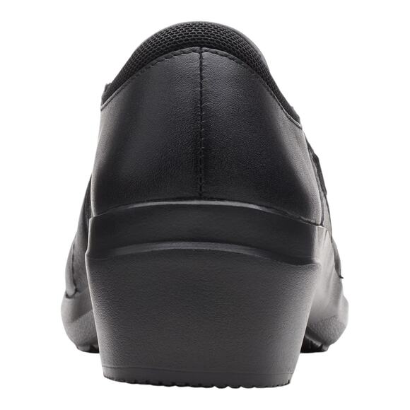 Clarks Women's Angie Pearl Leather Slip On Casual Shoes Black Size 9 W - Picture 4 of 6
